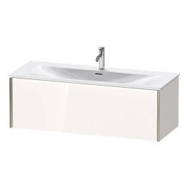 Duravit Viu Мебельная раковина с переливом 1 отв под смес. нажимной выпуск с керам. покрытием 1230х490 мм цвет белый (2344120000)