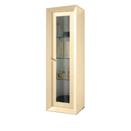 EBAN Шкаф-колонна Turandot 40x35xh130см подвесная без ручки, доводчики Blum, с дверкой DX - петли справа, цвет пергамон (FKMTR140DPG Pergamonx1)