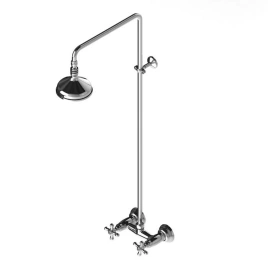 Stella Roma Душевой комплект 3283/301/314A-140: смеситель, штанга+ручной+верхний душ 140мм, цвет: хром (RM 02411 CR00)