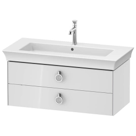 Duravit White Tulip Тумбочка подвесная, 410x984x458 мм, 2 ящика с ручкой, цвет: белый высокоглянцевый (WT435208585)