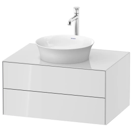 Duravit White Tulip Тумбочка подвесная, 408x800x550 мм, 2 ящика, цвет: белый высокоглянцевый (WT498508585)
