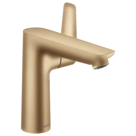 Hansgrohe Talis E Смеситель для раковины 150, на 1 отв, с донным клапаном, излив 141мм, цвет: шлифованная бронза (71754140)