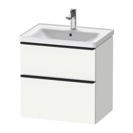 Duravit D-Neo Тумбочка подвесная, 634x452хh625 мм, 2 ящика, цвет: Белый матовый (для раковины 236765) (DE435401818)