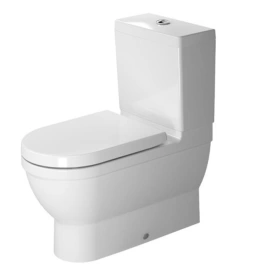 Duravit Starck 3 Бачок для унитаза моноблок с механизмом 2го смыва - кнопка хром, поключение воды: снизу слева цвет: белый (920100005)