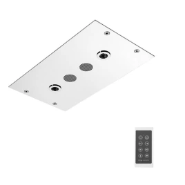 FIMA|Carlo Frattini Wellness Верхний модуль Modular 350х200 мм, встраиваемый в потолок, Bluetooth, LED подсветка-хромотерапия с 8 цветами, цвет хром (F2820CR)