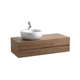 Laufen Alessi One Тумба под раковину 818971, 1200х500х330мм, с 4 выдвиж. ящиками, SX, цвет: орех (4.2412.1.097.630.1)