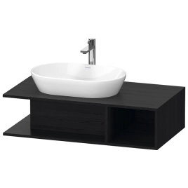 Duravit D-Neo Тумбочка подвесная компакт, 260x1000x550 мм, 1 открытое отделение на правой стороне, цвет: Black Oak (DE492901616)