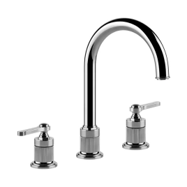 GESSI VENTI20 Смеситель для раковины на 3 отверстия, излив 172 мм,, цвет хром (65016#031)