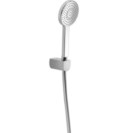 HUBER Shower Душевой гарнитур:ручная лейка d105 мм,шланг 150 см,держатель настенный для лейки, цвет хром (SS01822021)