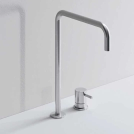 MILLDUE Излив для смесителя 2559 FLOW L07, цвет полированная сталь (2560AL)