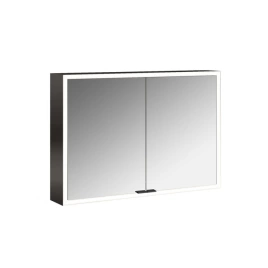 Emco Prime Зеркальный шкаф с подсветкой LED навесная модель, 1000 mm, 2-дверки, IP 20 с Lichtpaket, зеркальная задняя стенка, цвет черный (9497 133 83)