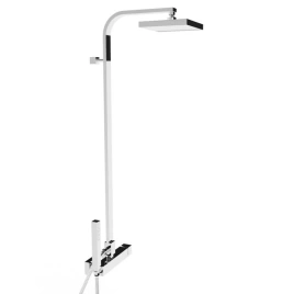 Stella Bamboo Quadro Душевой комплект 3283/420/306-200: смеситель, штанга+ручной+верхний душ 200мм, цвет: хром (BQ 02421 CR00)