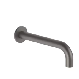 Fantini Fontane Bianche Излив смесителя для раковины, настенный, цвет: Matt Gun Metal PVD (47 P5 8443)