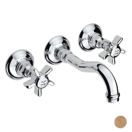 Nicolazzi Dames Anglaises Смеситель настенный для раковины с 2мя ручками, цвет: Bronze Plated (1477BZ18)