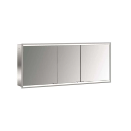 Emco Prime Зеркальный шкаф с подсветкой LED 2 Facelift встраив. модель, 1600 mm, 3-дверки, IP 20 задняя панель цвет белый (9497 063 58)