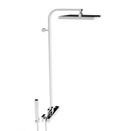 Stella Bamboo Quadro Душевой комплект 3283/420/304-300: смеситель, штанга+ручной+верхний душ 300мм, цвет: хром (BQ 02424 CR00)