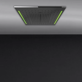 Gessi Colour Встр. часть душ. системы 500х500 мм, 3 режима, хромотерапия, пульт ДУ, цвет: блестящая сталь (57927#238)