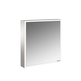 Emco Prime Зеркальный шкаф с подсветкой LED Facelift навесная модель, 600 mm, 1-дверка, IP 20 петли слева, задняя панель цвет белый (9497 063 59)