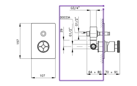 Nicolazz Olympus Встраиваемая часть смесителя для душа (C3796)