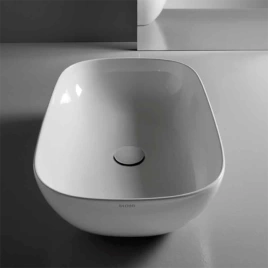 GLOBO T-Edge Раковина-чаша на столешницу 60Х38, H 16 см, без отв под смеситель, цвет белый (B6R60.BI*0)