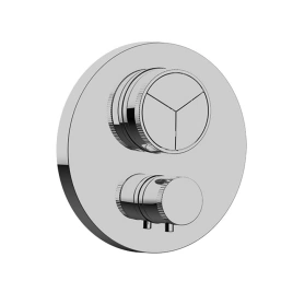 Almar PUSH ROUND CORE Внешняя часть термостата на 3 потребителя, хром (E176633.CR)