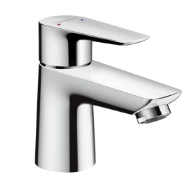 Hansgrohe Talis E Смеситель для раковины 80, на 1 отв, без донного клапана, излив 96мм, h71мм, цвет: хром (71702000)
