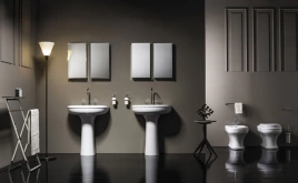 Раковина AZZURRA CHARME 70х51см с 1отв для смесителя цвет белый с колонной
