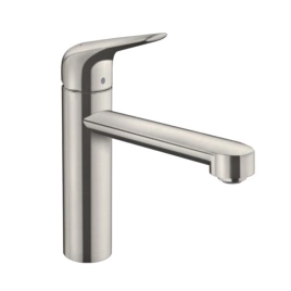 Hansgrohe Focus M42 Кухонный смеситель на 1 отв, однорычажный, поворотный излив 198мм, h134мм, 1jet, цвет: под сталь (71806800)