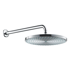 HG Raindance S Верхний душ 1jet (RainAir), d300мм, с настенным держателем 390 мм, шарнирное соединение, G1/2, цвет: хром (27493000)