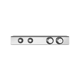 GESSI HI-FI ECLECTIC Смеситель для душа настенный встраиваемый, термостатический, с полкой, с 2 запорными кнопками, цвет хром (65252#031)