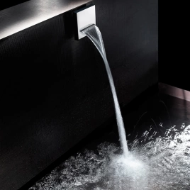 Bossini Bocca OLE SQUARE Излив для ванной или душа, латунь каскадная суруя 1/2 - хром (E86908.030)