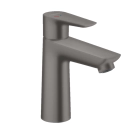 HANSGROHE TALIS E Смеситель для раковины на 1 отверстие, однорычажный, высота до излива 104 мм, цвет шлифованный черный хром (71714340)
