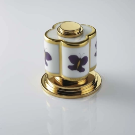 THG CAPUCINE MAUVE DECOR OR Вентиль смесителя для ванны, декор золото/лиловый, цвет полированное золото (A7D-F01-36)