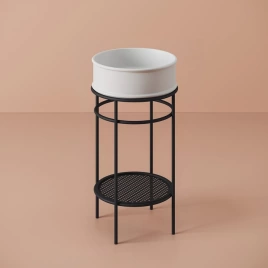 Artceram FUORI SCALA Полка сетчатая, круглая, для консоли ACA054, цвет: черный матовый (TFA002 17)