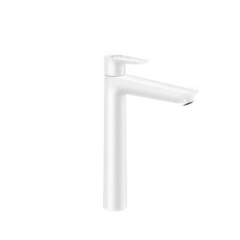 Hansgrohe Talis E Смеситель для раковины 240, на 1 отв, с донным клапаном, излив 183мм, h234мм, цвет: белый матовый (71716700)