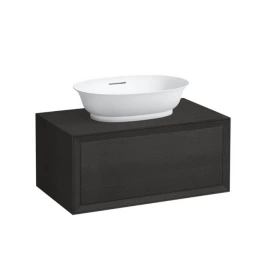 Laufen New Classic База под раковину подвесная, 780х450х350 мм, 1 ящик, цвет черный дуб (для раковины 812852, 812853) (4.0601.1.085.628.1)