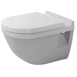 Duravit Starck 3 Унитаз подвесной, расстояние для крепления 230мм, с вертикальным смывом, 6,0л., 360x540мм, Цвет: Белый (2206090000)