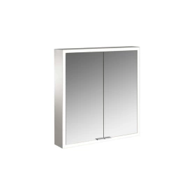 Emco Prime Зеркальный шкаф с подсветкой LED Facelift навесная модель, 600 mm, 2-дверки, IP 20 задняя панель цвет белый (9497 063 61)