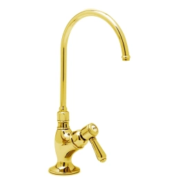NICOLAZZI EL CAPITAN MINI Излив с запорным вентилем для питьевой воды, цвет Gold (1635GO11)