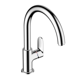 Hansgrohe Vernis Blend M35 Кухонный смеситель, на 1 отв, однорычажный, с поворотным изливом 220мм, h209, 1jet, цвет: хром (71870000)