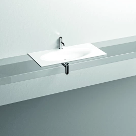 KERASAN SHAPE Раковина 1020х520 мм., встраиваемая, с 1 отверстием для смесителя, цвет белый матовый (547030*1)