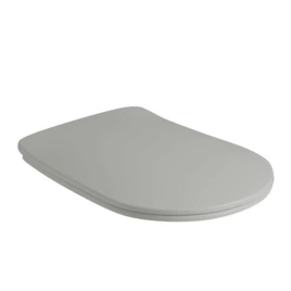 Kerasan Nolita Сиденье для унитаза SLIM быстросъемное, цвет Grigio matt, петли хром (микролифт) (539159)