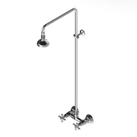 Stella Roma Душевой комплект 3283/301/314A-90: смеситель, штанга+ручной+верхний душ 90мм, цвет: хром (RM 02410 CR00)