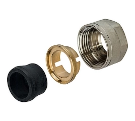 Фитинг STOUT компрессионный для медных труб 15x3/4 с резиновым уплотнением