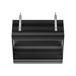GESSI BINARIO Профиль линейный 460 мм, для 2 модулей, установка Shift-Fix, цвет Black XL (61004#299)