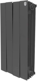 Радиатор биметаллический Royal Thermo Piano Forte 500 noir sable 4 секции-черный