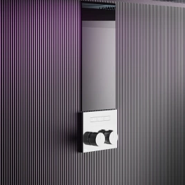 Gessi Hi-Fi Смеситель для душа, с включением до 2 источников одновременно (внешняя часть), цвет: хром (63079#031)