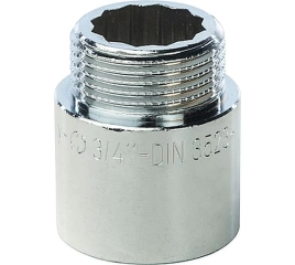 Удлинитель STOUT латунный 3/4 x 25 хромированный