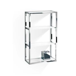 Decor Walther ET 6 Шкафчик открытый 35x15x60см, стекло белое, цвет: хром (702804)