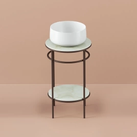 Artceram VOGUE Мраморная полка для металлической консоли, цвет calacatta gold (TFA012 94)